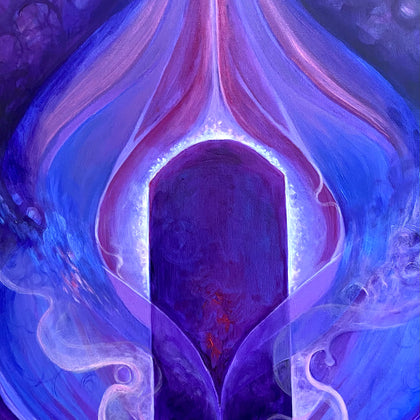 Om Namah Shivaya. Cosmic purple SOLD
