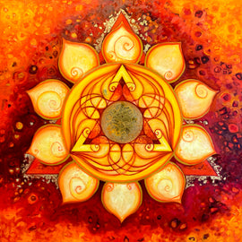 Manipura Chakra Mandala, The Centre of will power and inner fire