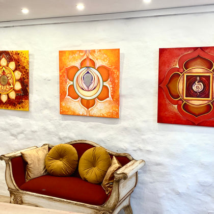 Chakra Mandala Collection on 40x40cm, 60x60cm, 80x80cm