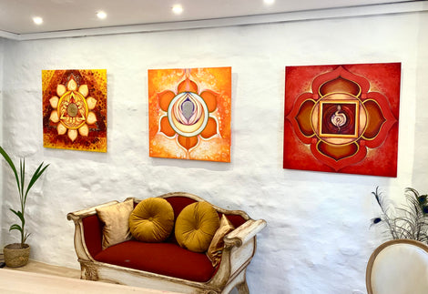 Chakra Mandala Collection on 40x40cm, 60x60cm, 80x80cm